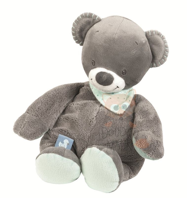  jack jules nestor peluche ours gris bleu 